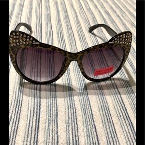 Betsey Johnson Crystal Cat Ear Sunglasses